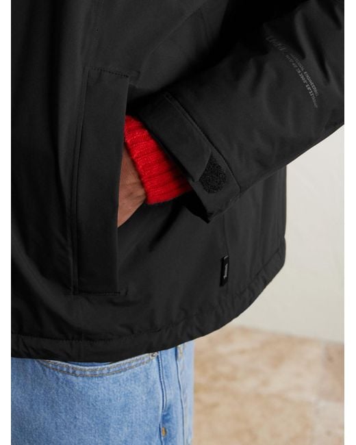 Laminar Black Padded Shell Hooded Jacket for men