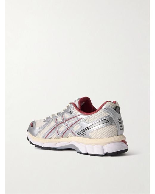 Asics Gray Gel-Kayano 12.1 Rubber-Trimmed Mesh Sneakers for men