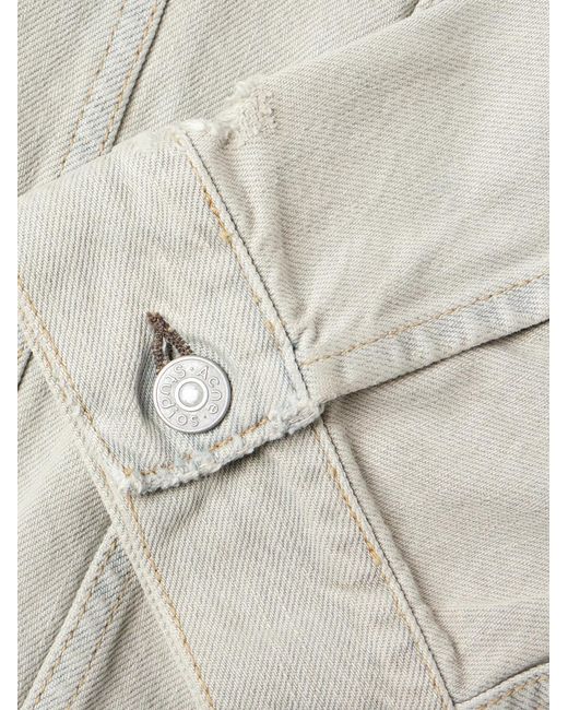 Acne Natural Distressed Denim Jacket for men