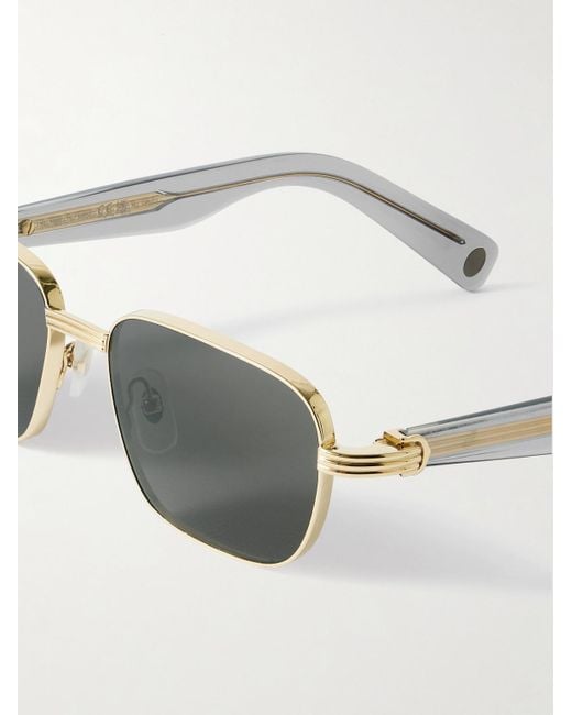 Cartier Metallic Première De Cartier D-Frame Recycled-Acetate And-Tone Sunglasses for men
