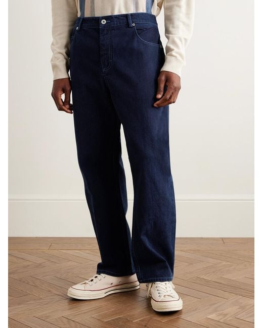 Folk Blue Barrel-leg Jeans for men