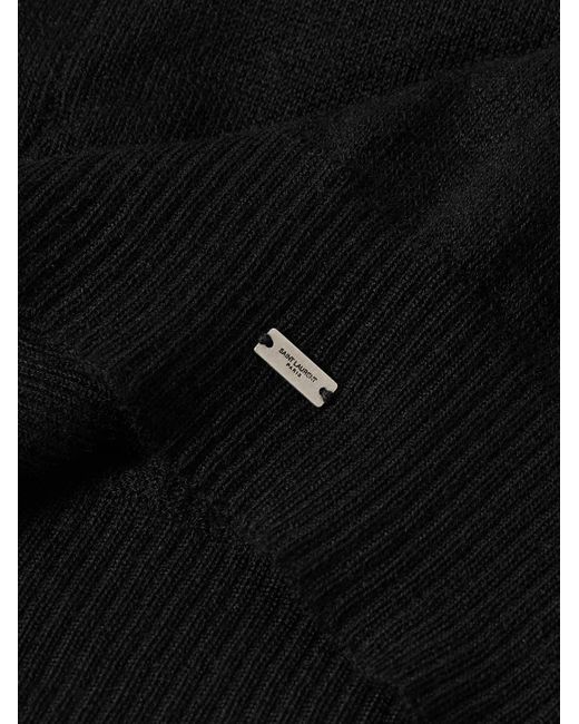 Berretto in cashmere di Saint Laurent in Black da Uomo