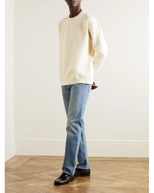 Rohe Natural Cotton-blend Jersey Sweatshirt for men