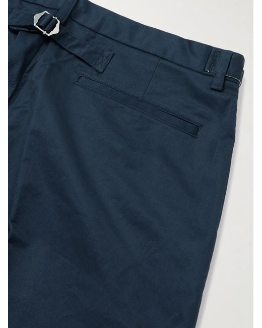 Beams Plus Ivy gerade geschnittene Hose aus Baumwoll-Twill in Blue für Herren