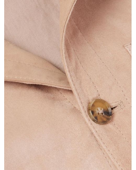 Baracuta Natural Suede Shirt Jacket for men