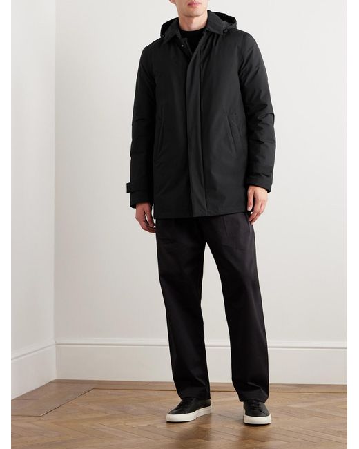 Laminar Black Gore-Tex Hooded Down Coat for men