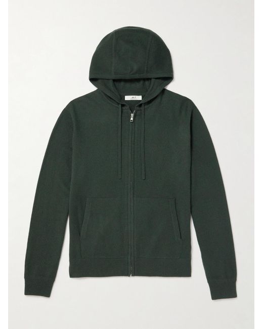 Mr P. Green Wool And Cashmere-Blend Zip-Up Hoodie for men