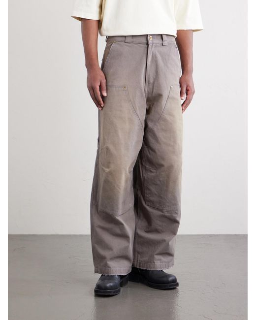 Willy Chavarria Gray Stockton Wide-leg Jeans for men