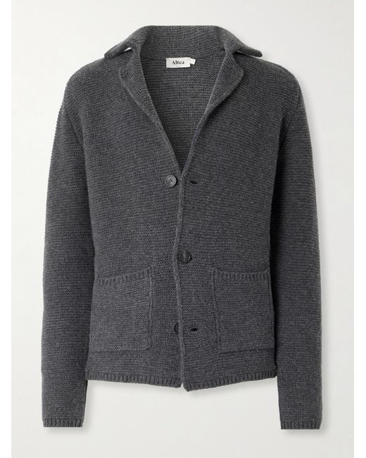 Altea Black Virgin Wool Blazer for men