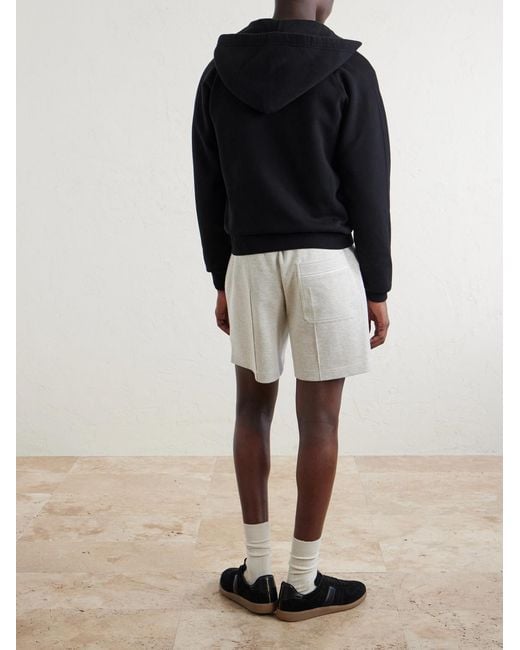 Tom Ford Blue Slim-Fit Cotton-Jersey Zip-Up Hoodie for men