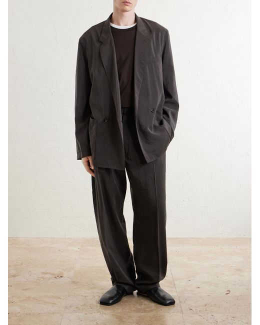 Lemaire Black Silk-Blend Suit Jacket for men