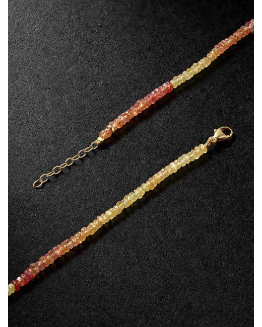 JIA JIA Black Beaded Sapphire Necklace for men