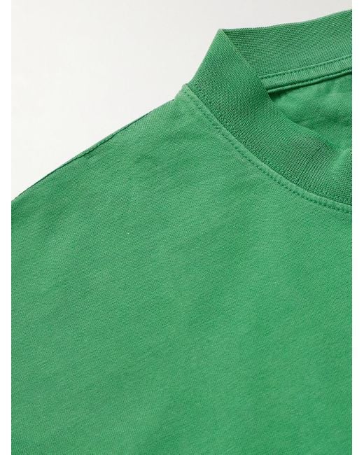 Off-White c/o Virgil Abloh Green Logo-print Cotton-jersey T-shirt for men