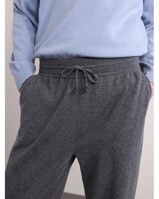 Loro Piana Gray Merano Tapered Cashmere Trousers for men