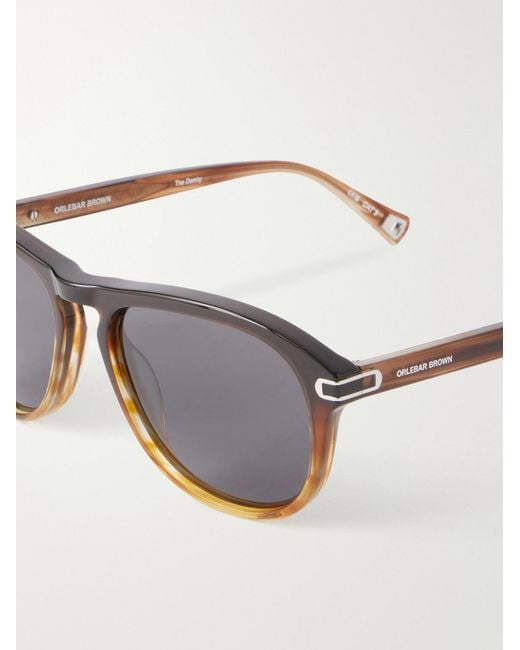 Orlebar Brown Brown The Danny D-Frame Acetate Sunglasses for men