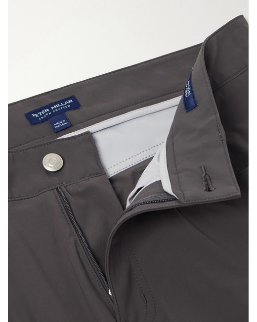 Peter Millar Gray Bingham Slim-leg Stretch-cotton Trousers for men