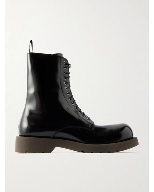 Jil Sander Black Leather Boots for men