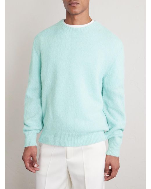 Tom Ford Blue Alpaca-Blend Sweater for men