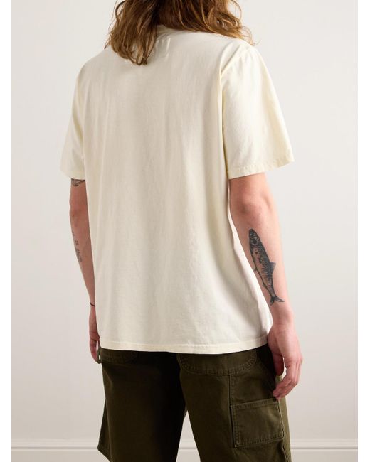 One Of These Days Bullrider USA T-Shirt aus Baumwoll-Jersey mit Print in Natural für Herren