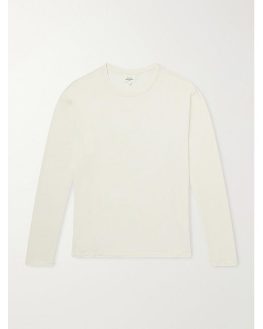 Hartford Natural Waffle-Knit Cotton T-Shirt for men