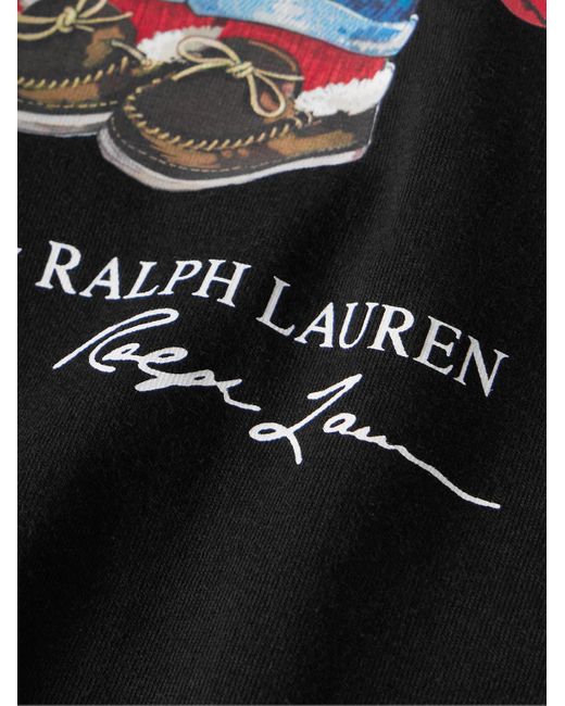 Polo Ralph Lauren Black Polo Bear-print Cotton-jersey T-shirt Xx for men