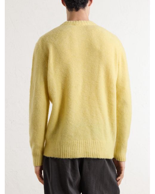Piacenza 1733 Yellow Virgin Wool Sweater for men