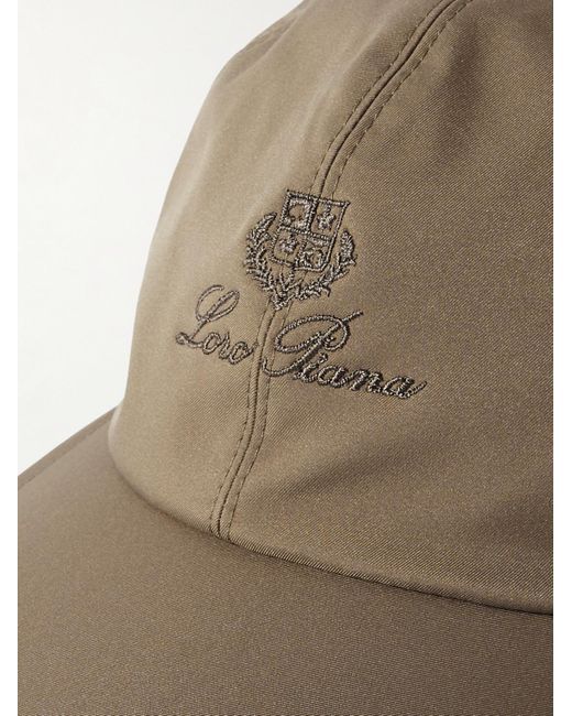 Loro Piana Natural Logo-embroidered Storm System® Shell Baseball Cap for men