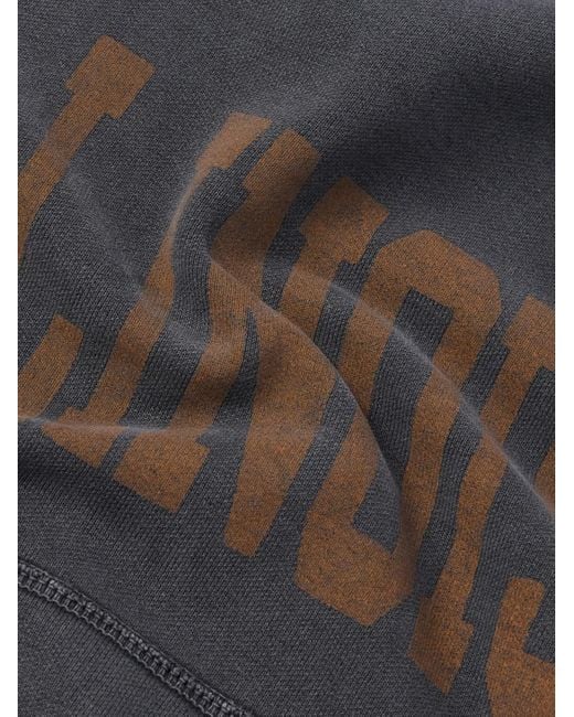Remi Relief Gray Printed Cotton-jersey Hoodie for men