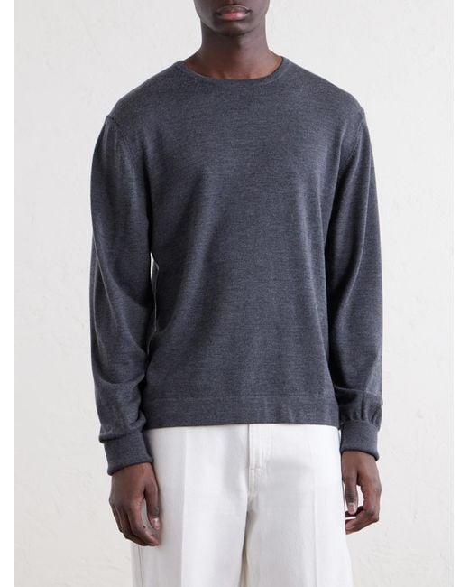 Officine Generale Blue Nina Merino Wool Sweater for men