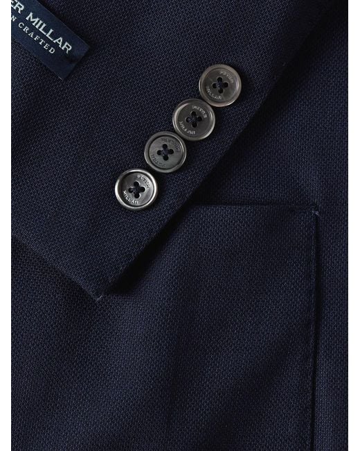 Peter Millar Blue Excursionist Flex Unstructured Wool-Blend Blazer for men