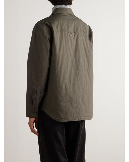 A Kind Of Guise Green Olkay Cotton Overshirt for men