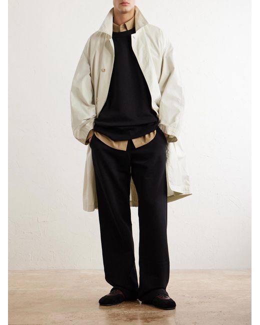 Dries Van Noten Blue Hamer Straight-Leg Cotton-Jersey Sweatpants for men