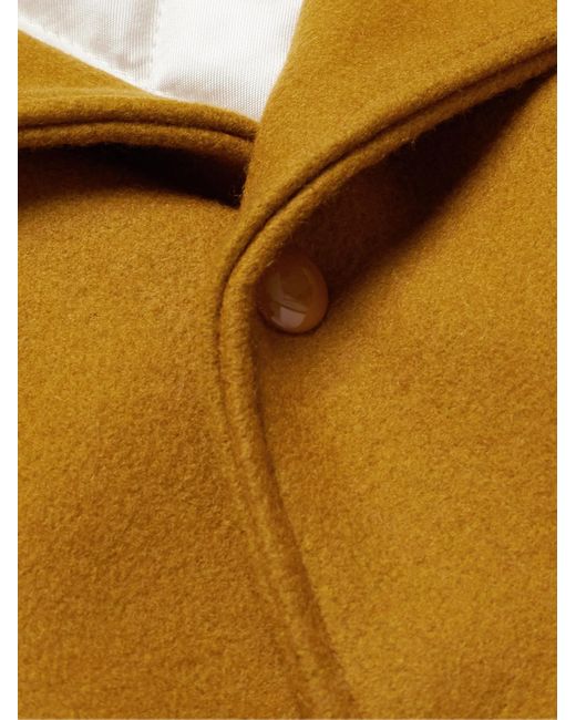 Golden Bear Metallic The Albany Wool-Blend And Leather Varsity Jacket for men