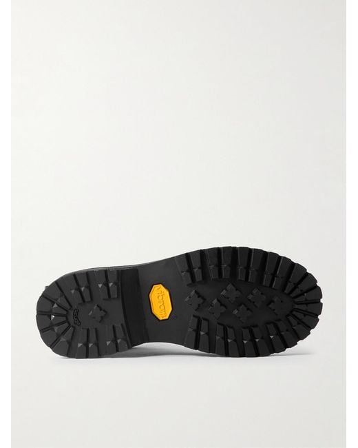 Visvim Black Gillespie Folk Leather Boots for men
