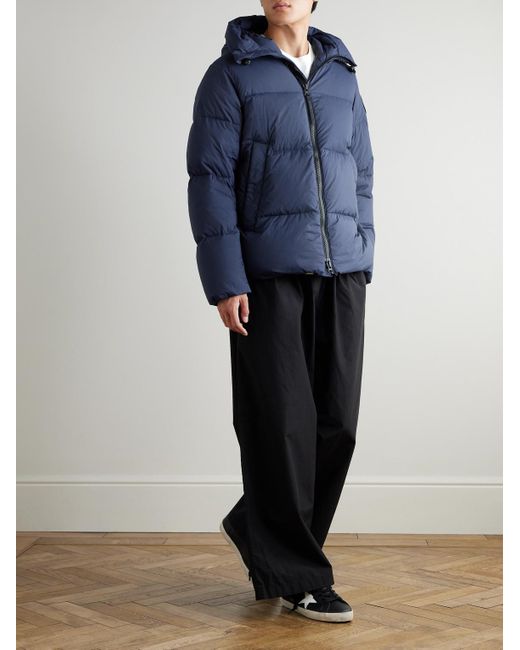 Canada Goose Blue Crofton Quilted Enduraluxe Down Jacket for men