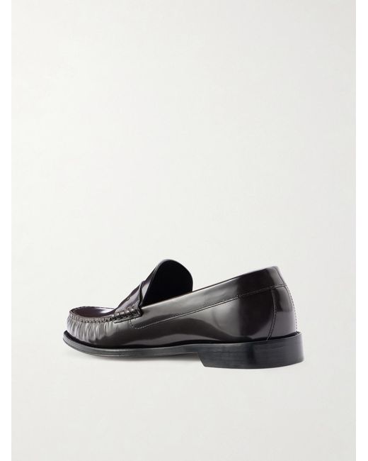 Tom Ford Brown Polished-Leather Loafers for men