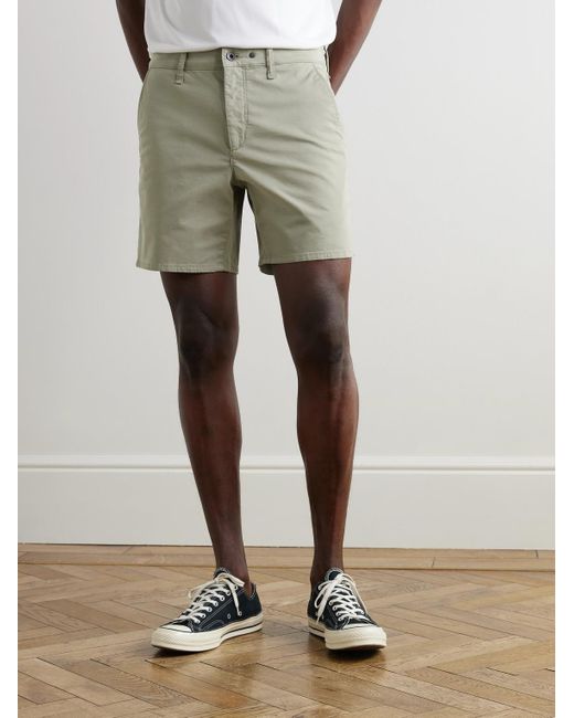Rag & Bone Gerade geschnittene Shorts aus einer Baumwollmischung in Green für Herren
