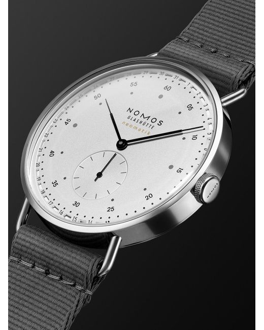 Nomos Black Metro Neomatik Automatic Stainless Steel Watch, Ref. 1165 for men