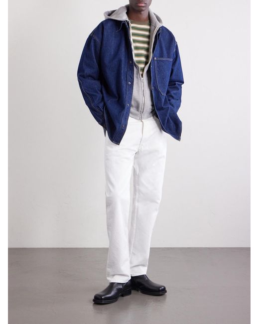 Orslow White 90's Straight-Leg Jeans for men