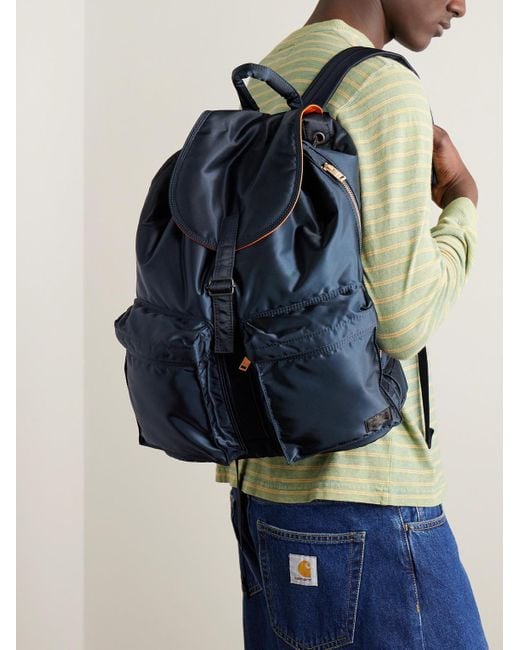 Porter-Yoshida and Co Blue Tanker Nylon-twill Backpack for men