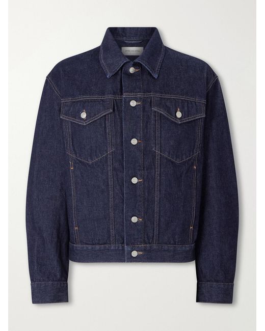 Dries Van Noten Blue Denim Trucker Jacket for men
