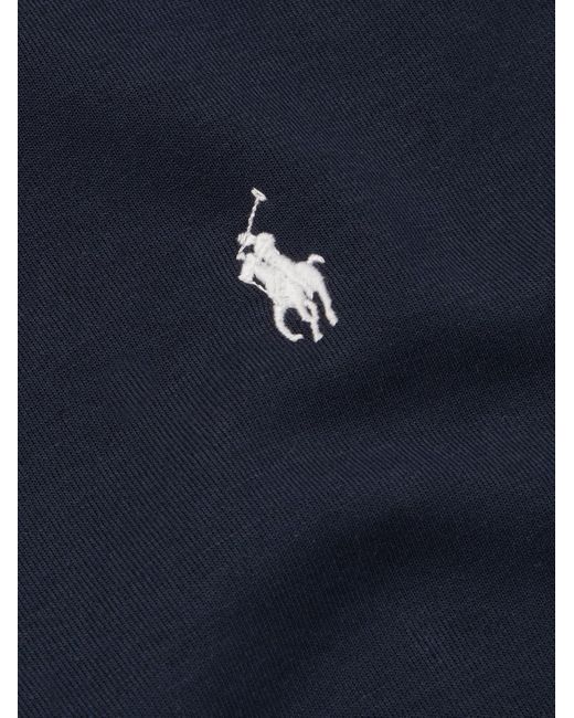 Polo Ralph Lauren Blue Jersey Zip-up Hoodie for men