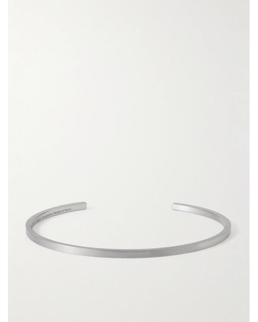 Le Gramme Natural Le 7g Brushed Ruthenium-plated Recycled Sterling Silver Cuff for men