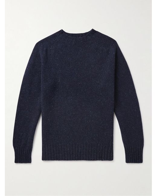 Howlin' By Morrison Blue Terry Donegal Wool Sweater for men
