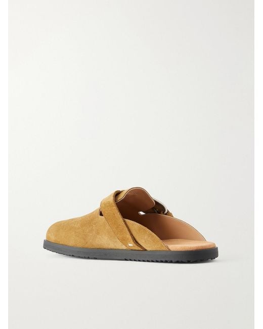 Maison Margiela Brown Tabi Daily Split-Toe Suede Sandals for men