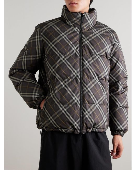 Burberry Brown Reversible Down Jacket for men