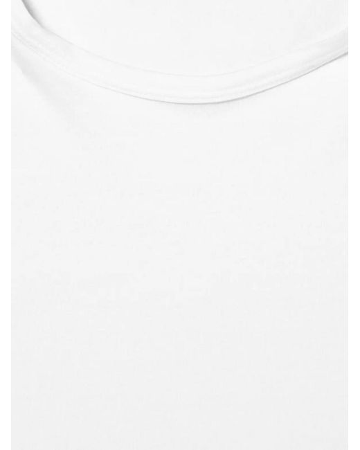 Sunspel White Superfine Cotton Underwear T-Shirt for men