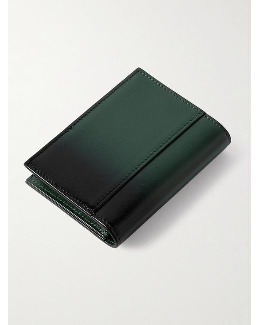 Montblanc Green Meisterstück Dégradé Leather Bifold Cardholder for men