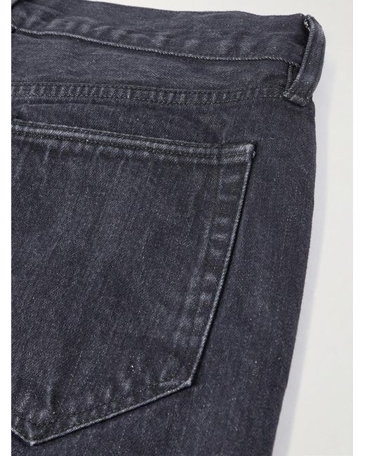 Mr P. Blue Straight-Leg Organic Selvedge Jeans for men