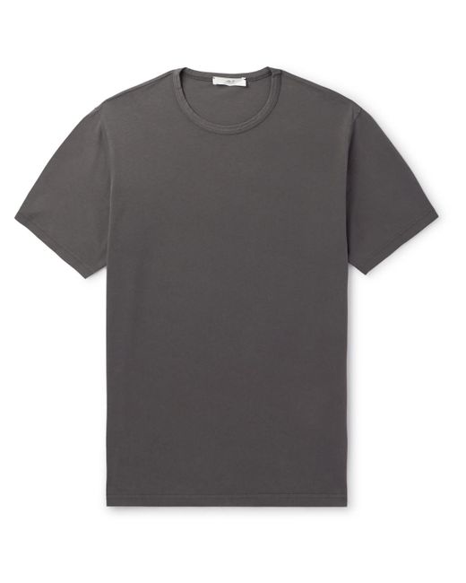 Mr P. Gray Garment-dyed Organic Cotton-jersey T-shirt for men